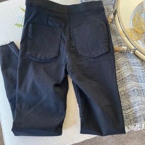Free People Washed Black Pants